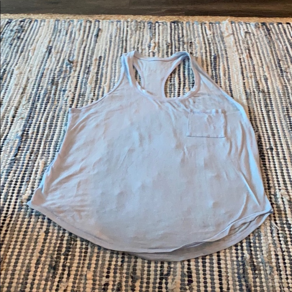 Lululemon Sz 12 light blue tank top.